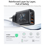 Caricabatterie digitale a tre porte Yesido YC120C da 25 W con cavo da USB-C/Type-C a USB-C/Type-C. Spina: spina europea., YC120C