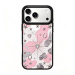 Custodia magnetica in silicone per iPhone 17 Pro con stampa colorata