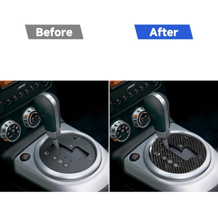 Adesivo decorativo per pannello di trasmissione automatica con cambio automatico in fibra di carbonio per Nissan 350z 2006-2009, guida a destra, Gear Automatic Transmission Panel, Right Drive
