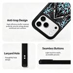 Custodia magnetica in silicone con stampa colorata per iPhone 17 Pro Max
