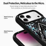 Custodia magnetica in silicone con stampa colorata per iPhone 17 Pro Max