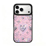 Custodia magnetica in silicone con stampa colorata per iPhone 17 Pro Max