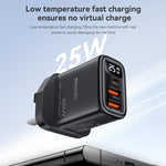 Caricabatterie digitale Yesido YC163C da 25 W con cavo USB-C/Type-C a