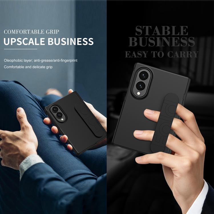Custodia per telefono con cinturino elastico e cerniera a cerniera, piacevole al tatto, con pellicola integrata., For Galaxy Z Fold8 5G