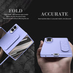 Custodia per telefono con cinturino elastico e cerniera a cerniera, piacevole al tatto, con pellicola integrata., For Galaxy Z Fold8 5G