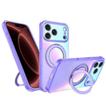 Custodia per telefono con anello magnetico a specchio Iris per iPhone 18 Pro
