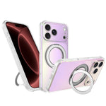 Custodia per telefono con anello magnetico a specchio Iris per iPhone 18 Pro
