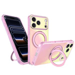 Custodia per telefono con anello magnetico a specchio Iris per iPhone 17 e 16