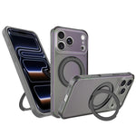Custodia per telefono con anello magnetico a specchio Iris per iPhone 17 e 16
