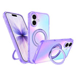Custodia per telefono con anello magnetico a specchio Iris per iPhone 17 e 16