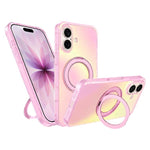 Custodia per telefono con anello magnetico a specchio Iris per iPhone 17 e 16
