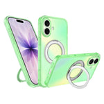 Custodia per telefono con anello magnetico a specchio Iris per iPhone 17 e 16