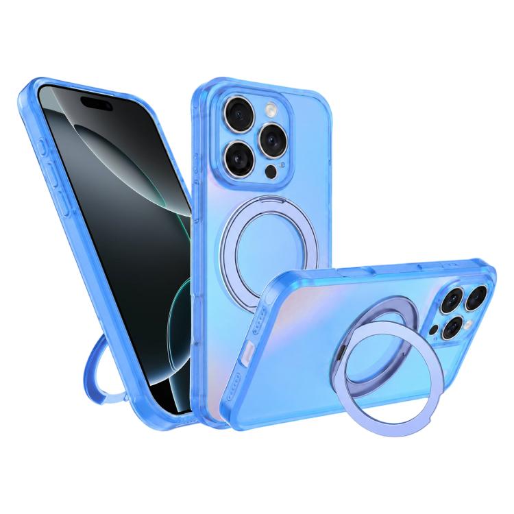 Custodia con anello magnetico a specchio per iPhone 15 Pro Max