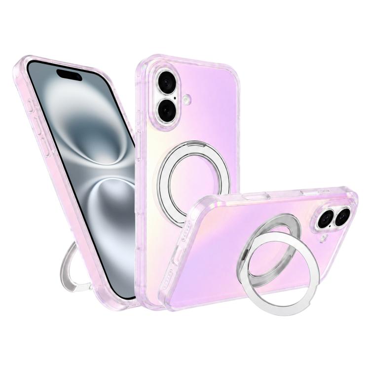 Custodia con anello magnetico a specchio per iPhone 15 Pro Max