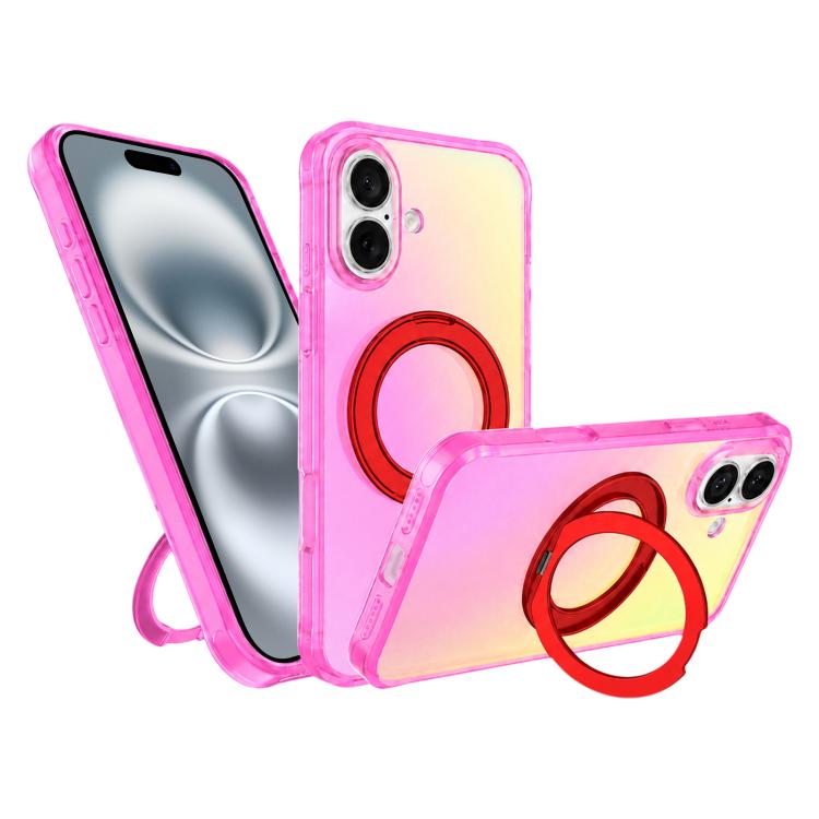 Custodia con anello magnetico a specchio per iPhone 15 Pro Max