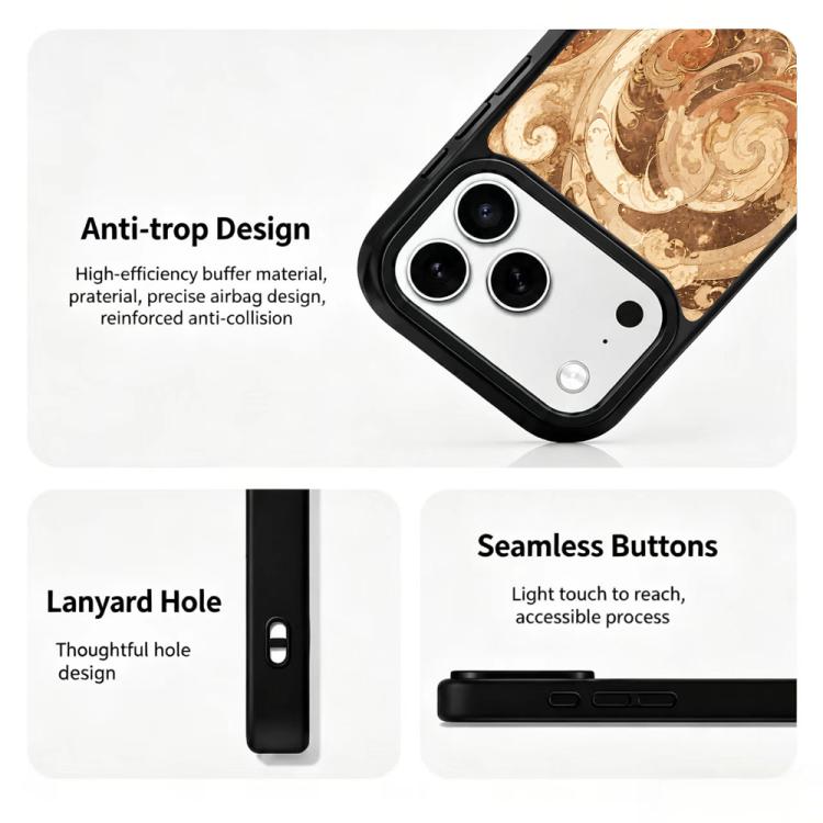 Custodia magnetica in silicone per iPhone 17 Pro Max serie Earth Series