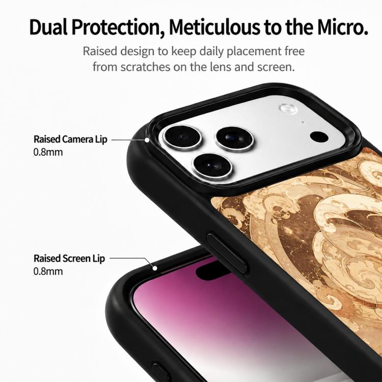 Custodia magnetica in silicone per iPhone 17 Pro Max serie Earth Series