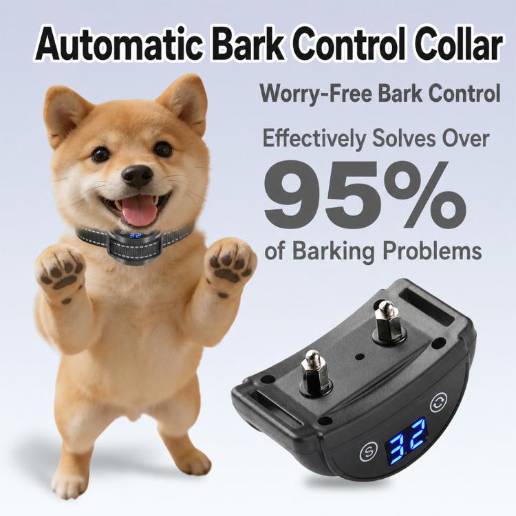 Collare antiabbaio automatico ricaricabile tramite USB PaiPaitek PD259B per addestramento cani., PD259B
