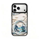 Custodia magnetica in silicone con protezione per iPhone 17 Pro Max
