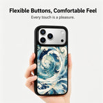 Custodia magnetica in silicone con protezione per iPhone 17 Pro Max