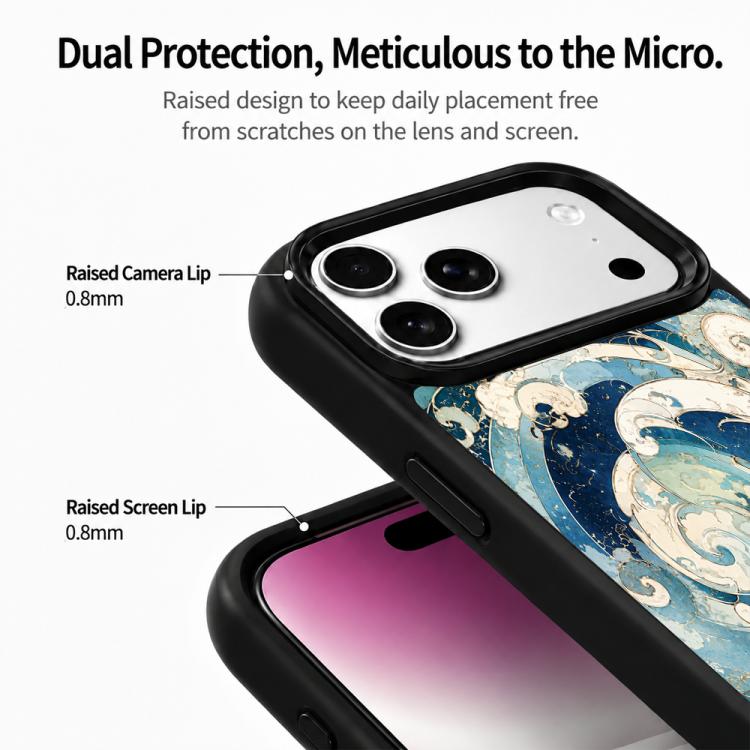 Custodia magnetica in silicone con protezione per iPhone 17 Pro Max