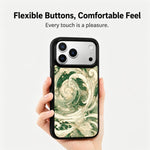 Custodia magnetica in silicone per iPhone 17 Pro Max Wood Series