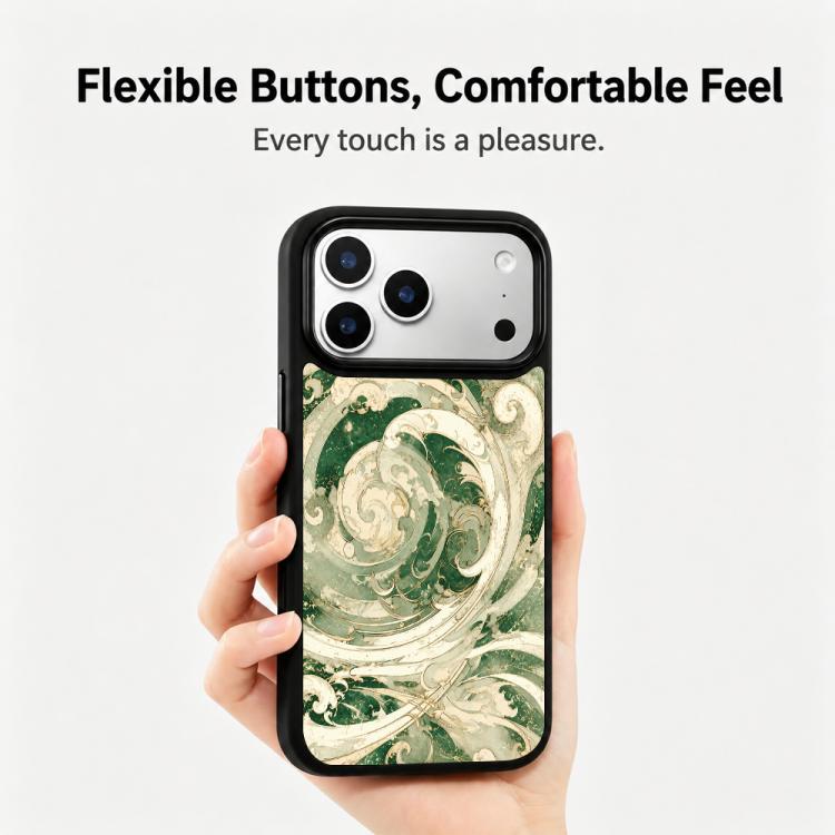 Custodia magnetica in silicone per iPhone 17 Pro Max Wood Series