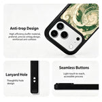 Custodia magnetica in silicone per iPhone 17 Pro Max Wood Series