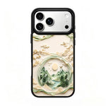 Custodia magnetica in silicone per iPhone 17 Pro Max Wood Series
