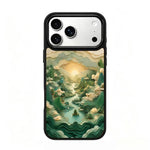 Custodia magnetica in silicone per iPhone 17 Pro Max Wood Series