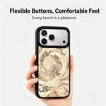 Custodia magnetica in silicone con airbag per iPhone 17 Pro Max