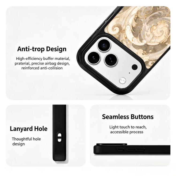 Custodia magnetica in silicone con airbag per iPhone 17 Pro Max