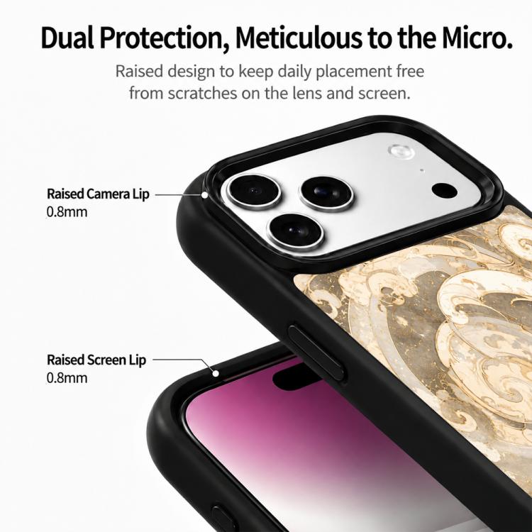 Custodia magnetica in silicone con airbag per iPhone 17 Pro Max