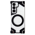 Custodia per telefono trasparente in policarbonato con supporto magnetico senza cornice., For Galaxy Z Fold8 Ultra 5G, For Galaxy Z Fold7 5G