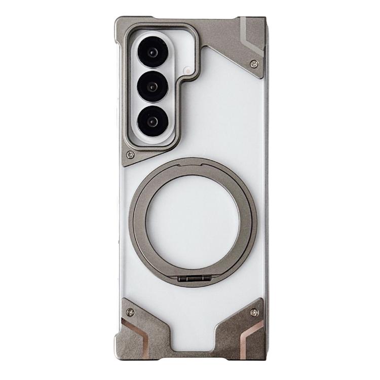 Custodia per telefono trasparente in policarbonato con supporto magnetico senza cornice., For Galaxy Z Fold8 Ultra 5G, For Galaxy Z Fold7 5G