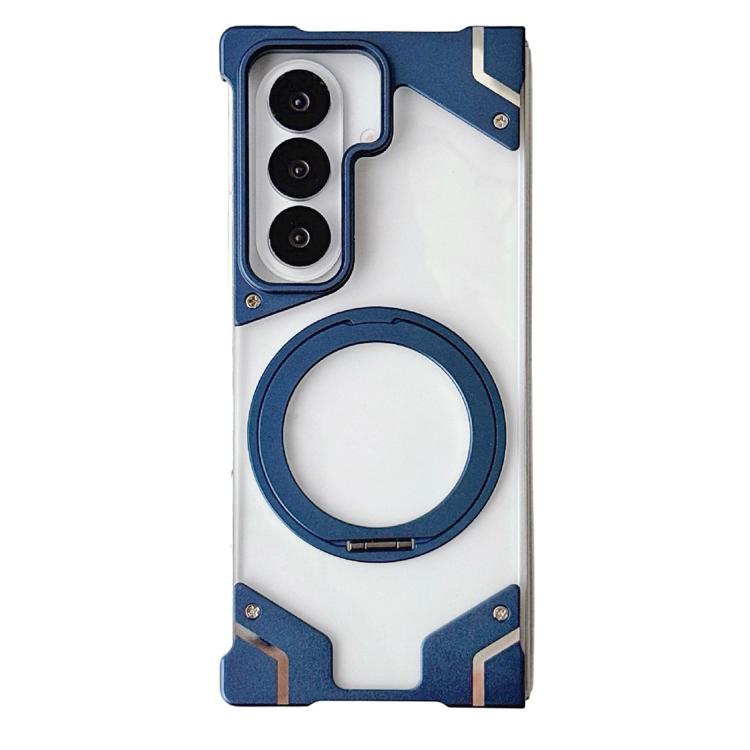 Custodia per telefono trasparente in policarbonato con supporto magnetico senza cornice., For Galaxy Z Fold8 Ultra 5G, For Galaxy Z Fold7 5G