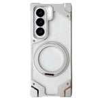 Custodia per telefono trasparente in policarbonato con supporto magnetico senza cornice., For Galaxy Z Fold8 Ultra 5G, For Galaxy Z Fold7 5G