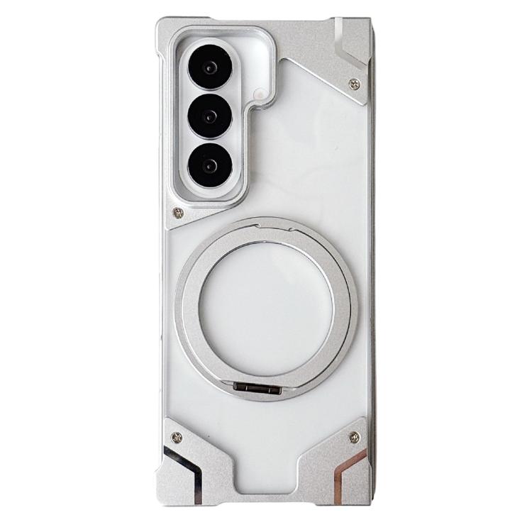 Custodia per telefono trasparente in policarbonato con supporto magnetico senza cornice., For Galaxy Z Fold8 Ultra 5G, For Galaxy Z Fold7 5G