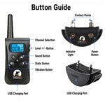 Collare antiabbaio per addestramento cani PaiPaitek PD520S con telecomando., PD520S-1, PD520S-2