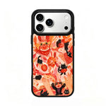Custodia magnetica in silicone per iPhone 17 Pro Max con protezione airbag