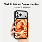 Custodia magnetica in silicone per iPhone 17 Pro Max con protezione airbag