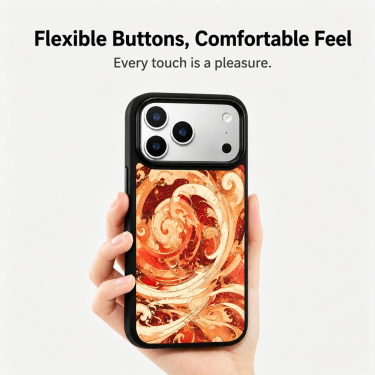 Custodia magnetica in silicone per iPhone 17 Pro Max con protezione airbag