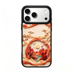 Custodia magnetica in silicone per iPhone 17 Pro Max con protezione airbag