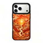 Custodia magnetica in silicone per iPhone 17 Pro Max con protezione airbag