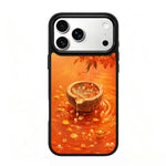 Custodia magnetica in silicone per iPhone 17 Pro Max con protezione airbag