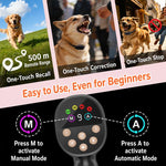 Guinzaglio intelligente anti-strattoni PaiPaitek PD810, dispositivo di addestramento per animali domestici, collare anti-abbaio, PD810