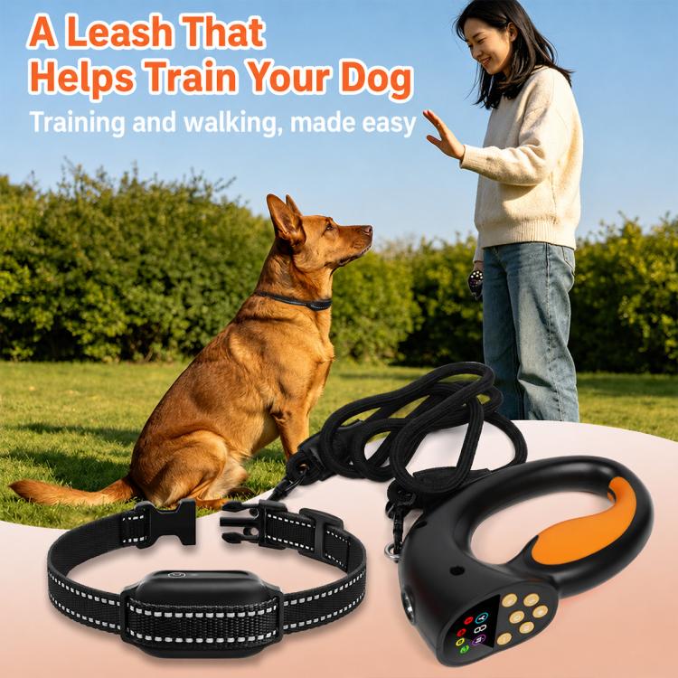 Guinzaglio intelligente anti-strattoni PaiPaitek PD810, dispositivo di addestramento per animali domestici, collare anti-abbaio, PD810