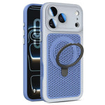 Custodia per telefono Armor Shield con rete di raffreddamento e supporto magnetico, con pellicola protettiva per l'obiettivo., For iPhone 17 Pro Max, For iPhone 17 Pro, For iPhone 17, For iPhone 16 Pro Max