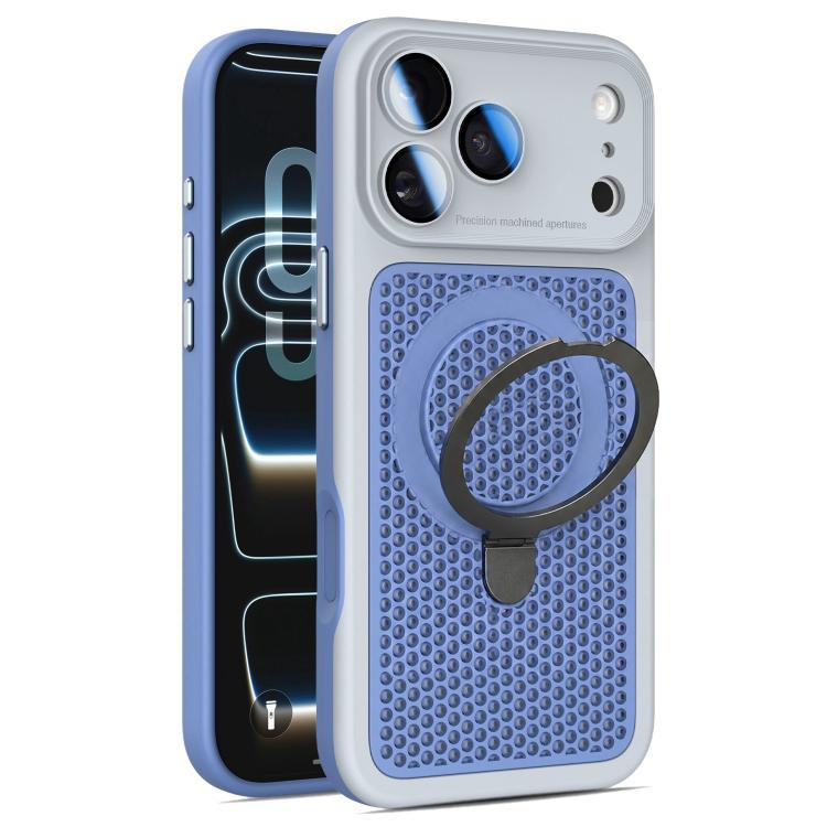 Custodia per telefono Armor Shield con rete di raffreddamento e supporto magnetico, con pellicola protettiva per l'obiettivo., For iPhone 17 Pro Max, For iPhone 17 Pro, For iPhone 17, For iPhone 16 Pro Max