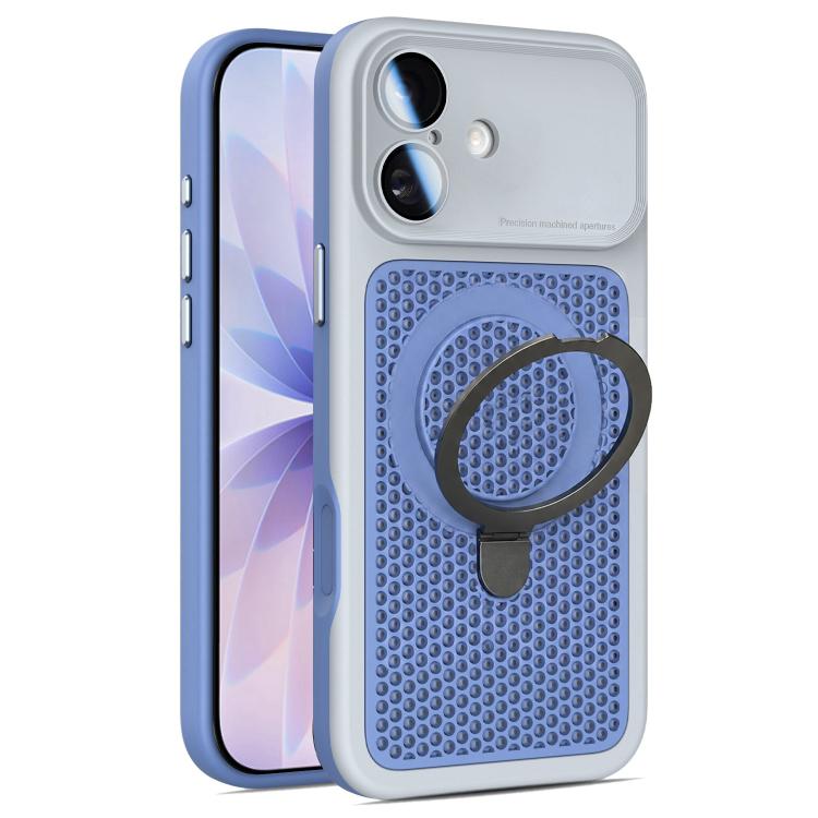 Custodia per telefono Armor Shield con rete di raffreddamento e supporto magnetico, con pellicola protettiva per l'obiettivo., For iPhone 17 Pro Max, For iPhone 17 Pro, For iPhone 17, For iPhone 16 Pro Max